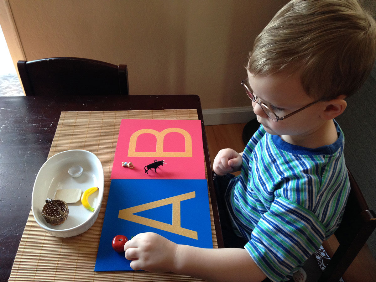 Language-activity-1, sandpaper letters