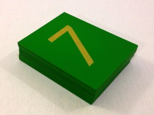 Sandpaper Numerals