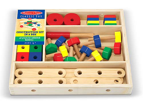 construction building set in a box
