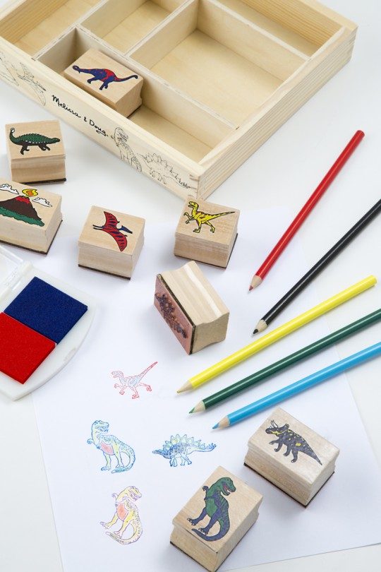 Dinosaur Stamp Set (Wooden) Montessori By Mom
