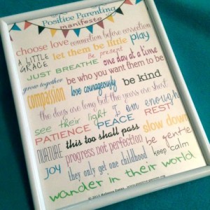 Positive Parenting Manifesto