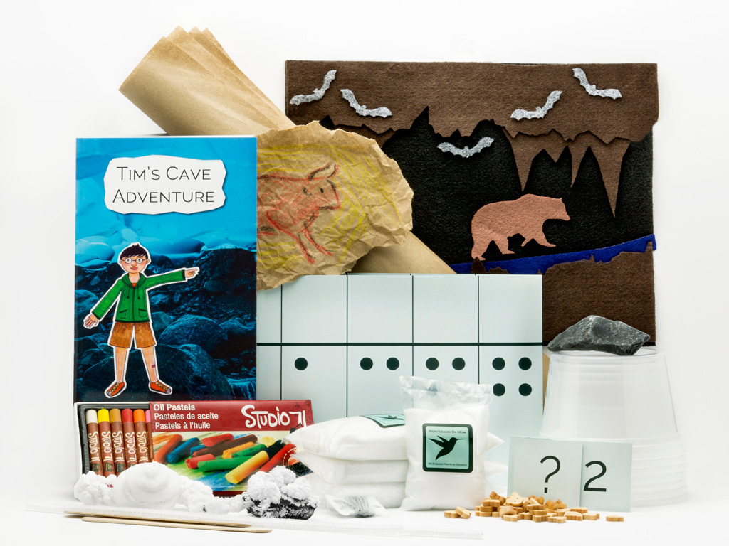 Caves and Caverns for Montessori learning delivered to your door! Don't spend time researching and planning lessons. Just have fun teaching your kids!
