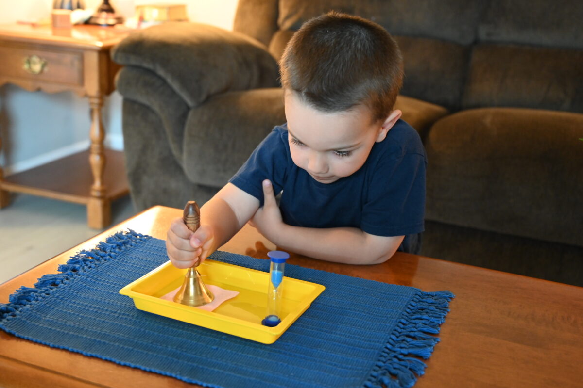 Montessori silence game