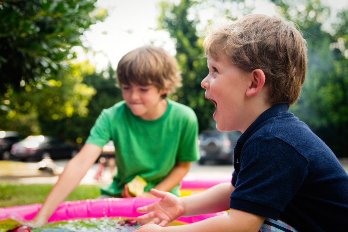 Montessori at home outdoor setup